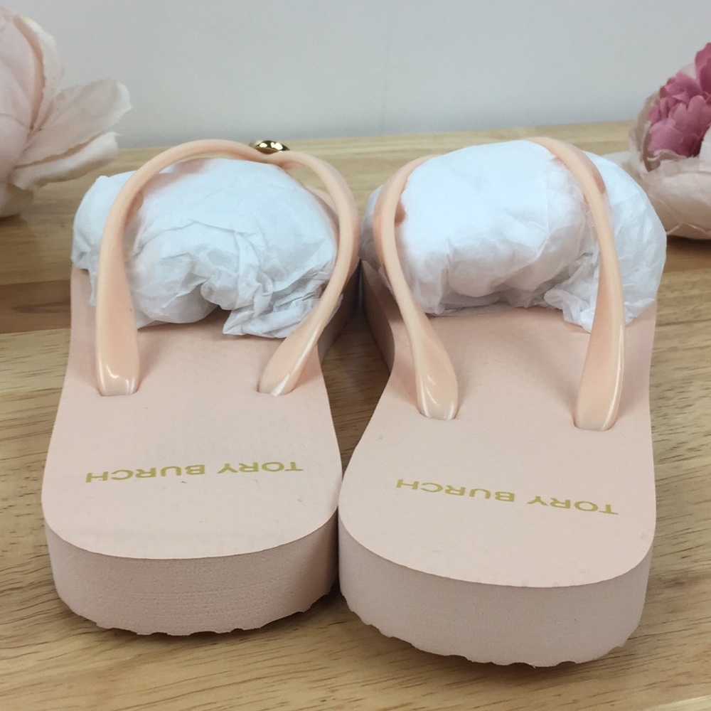 Tory Burch Pink Flip Flop Sandals 5M - Picture 6 of 8